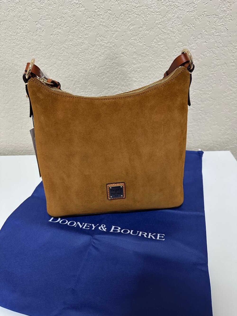 Dooney Suede hobo Amber NEW WITH TAGS
